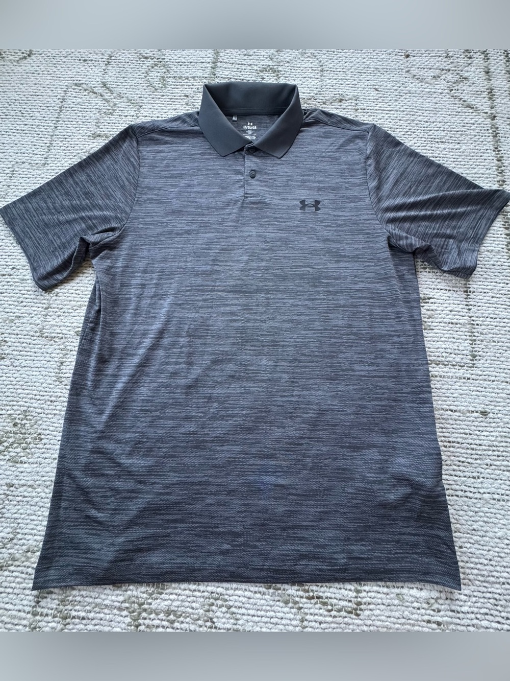 Under Armour Men's Heathered Charcoal Performance Polo Golf